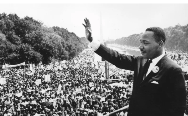 Civil rights leader Martin Luther King Jr. addresses the crowd at the Lincoln Memorial in Washington, D.C., where he gave his I Have a Dream speech on Aug. 28, 1963, as part of the March on Washington.
AFP via Getty Images