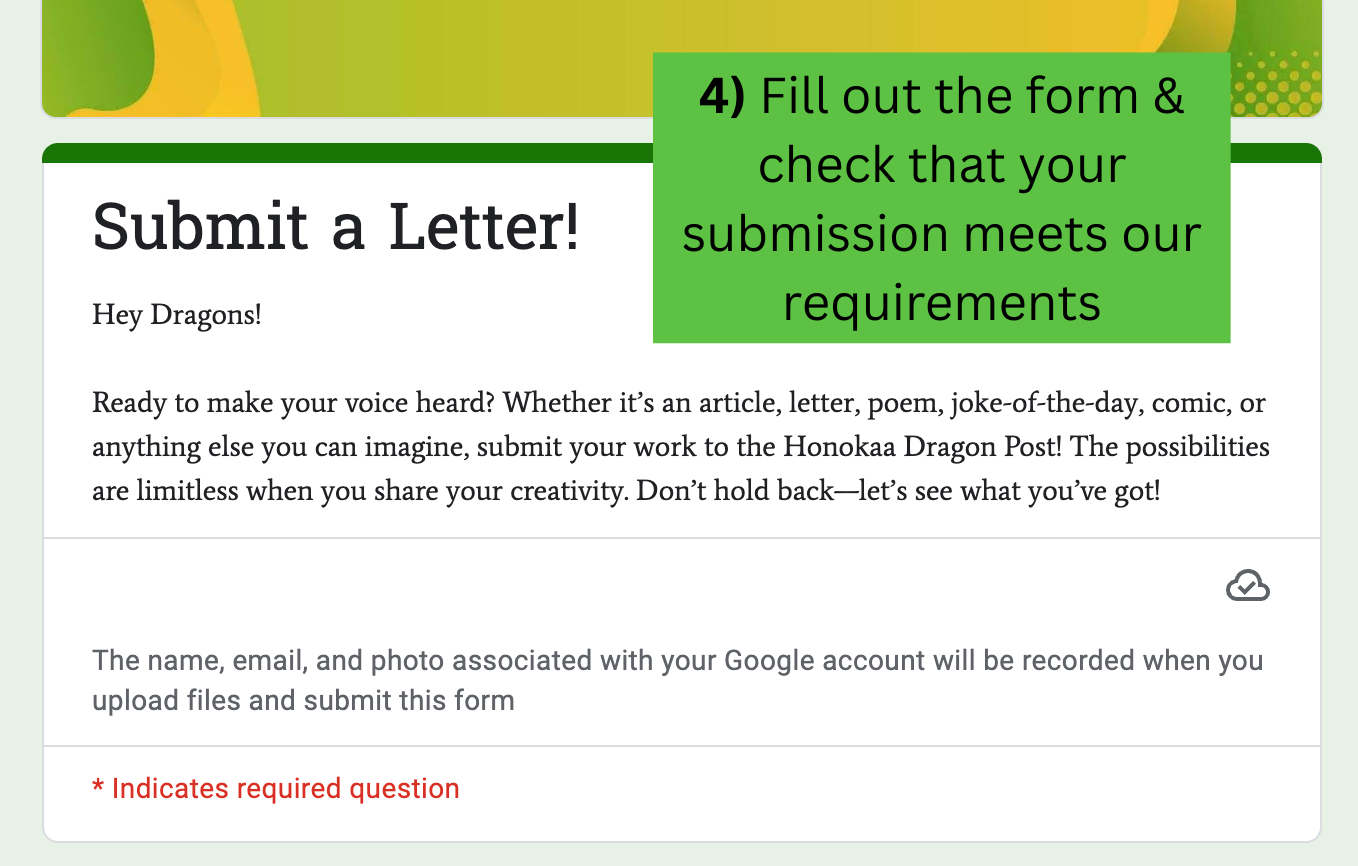 Submit a Letter